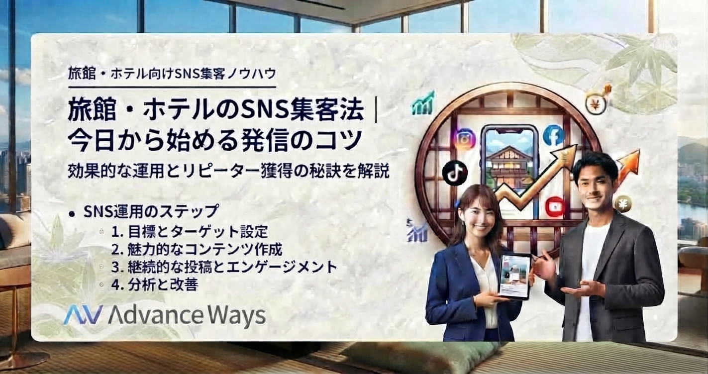 旅館・ホテルのSNS集客法｜今日から始める発信のコツ