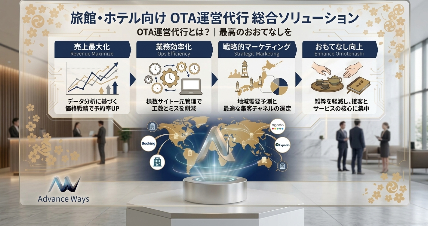 OTA運営代行とは？旅館・ホテルの「OTAの運用・集客」を支える仕組み